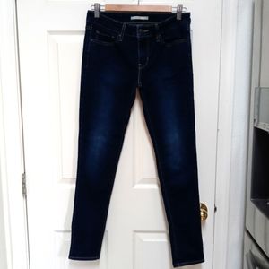 Levi's 711 Dark Wash Stretch Blue Jeans